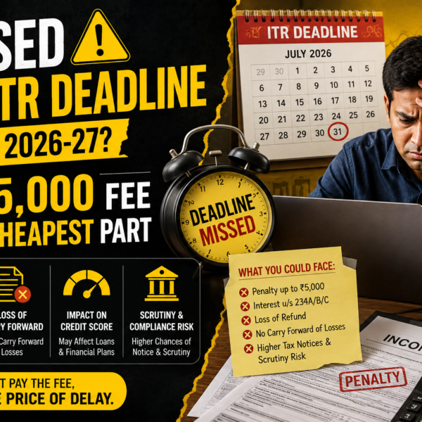 Missed The ITR Deadline For AY 2026-27