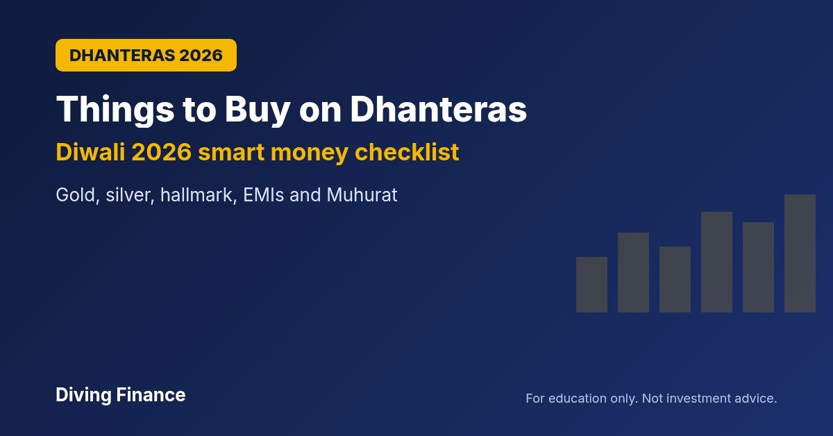 Things to Buy on Dhanteras and Diwali 2026: A Smart Money Checklist